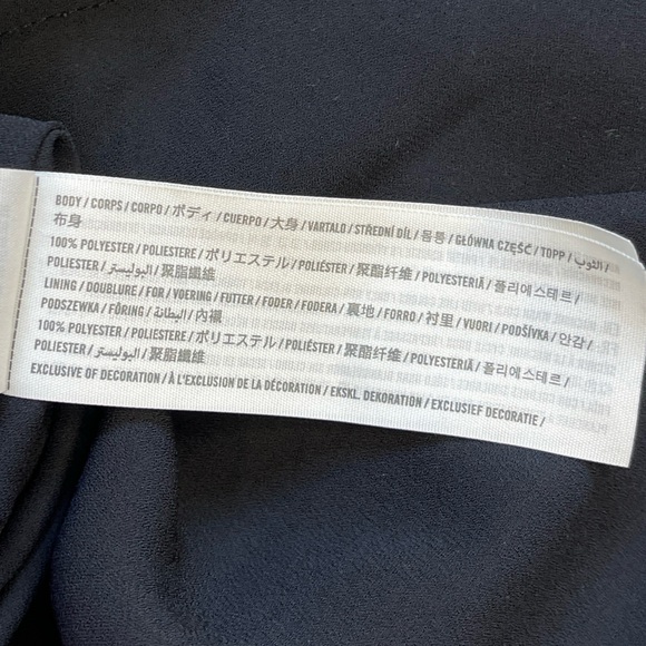 Abercrombie & Fitch Black Floral Midi Slit Dress, Spaghetti Straps - Size Medium - Picture 11 of 12